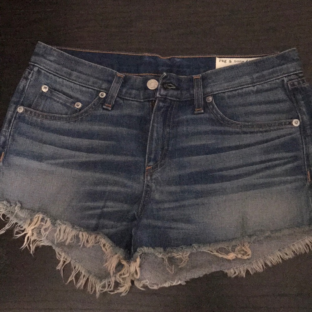 Never worn Rag and Bone cut off denim shorts